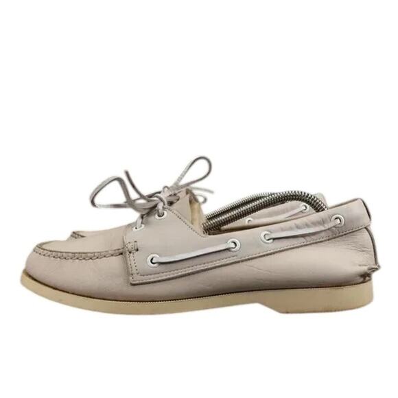Norsport Shoes Men 8.5 Boat Moc 2 Eye Leather Vintage Nordstrom Beige USA Preppy main image 12